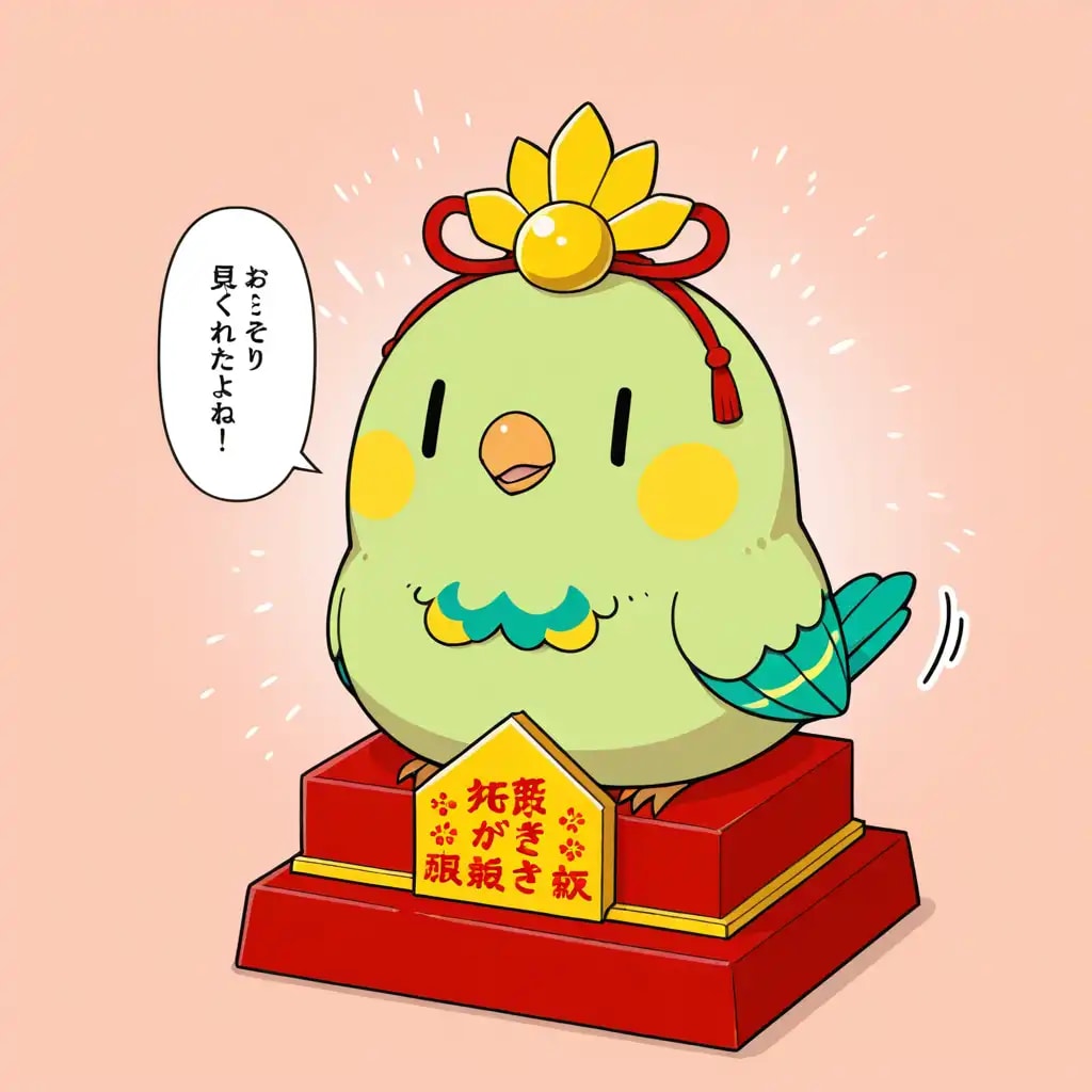 喋るインコ(ちょっと ひな祭り仕様) | の人気AIイラスト・グラビア