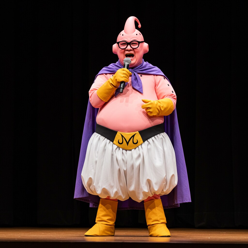 黒縁メガネの魔人ブウ