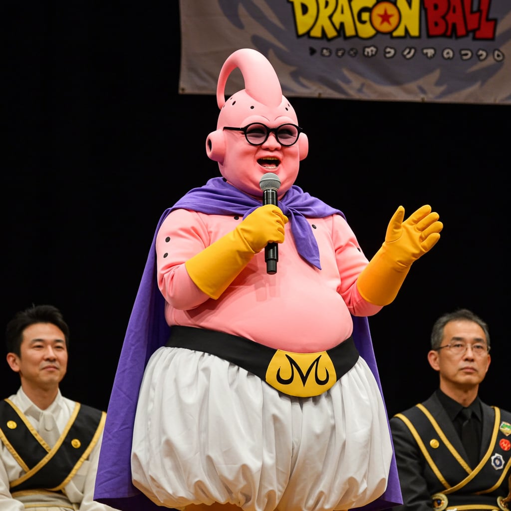 黒縁メガネの魔人ブウ