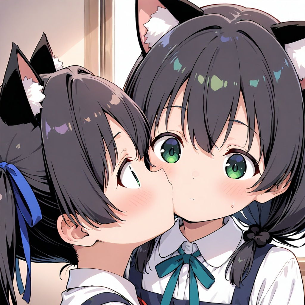 仲がいい姉妹（左が紅葉ちゃん）