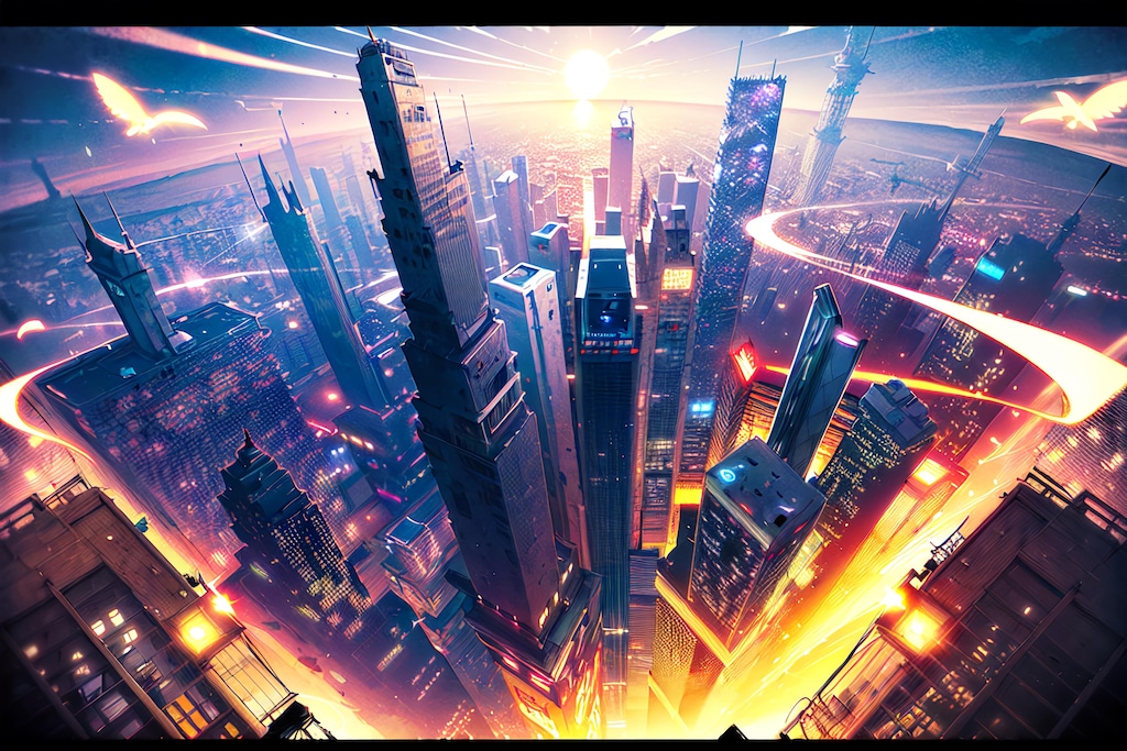 眠らぬ摩天楼