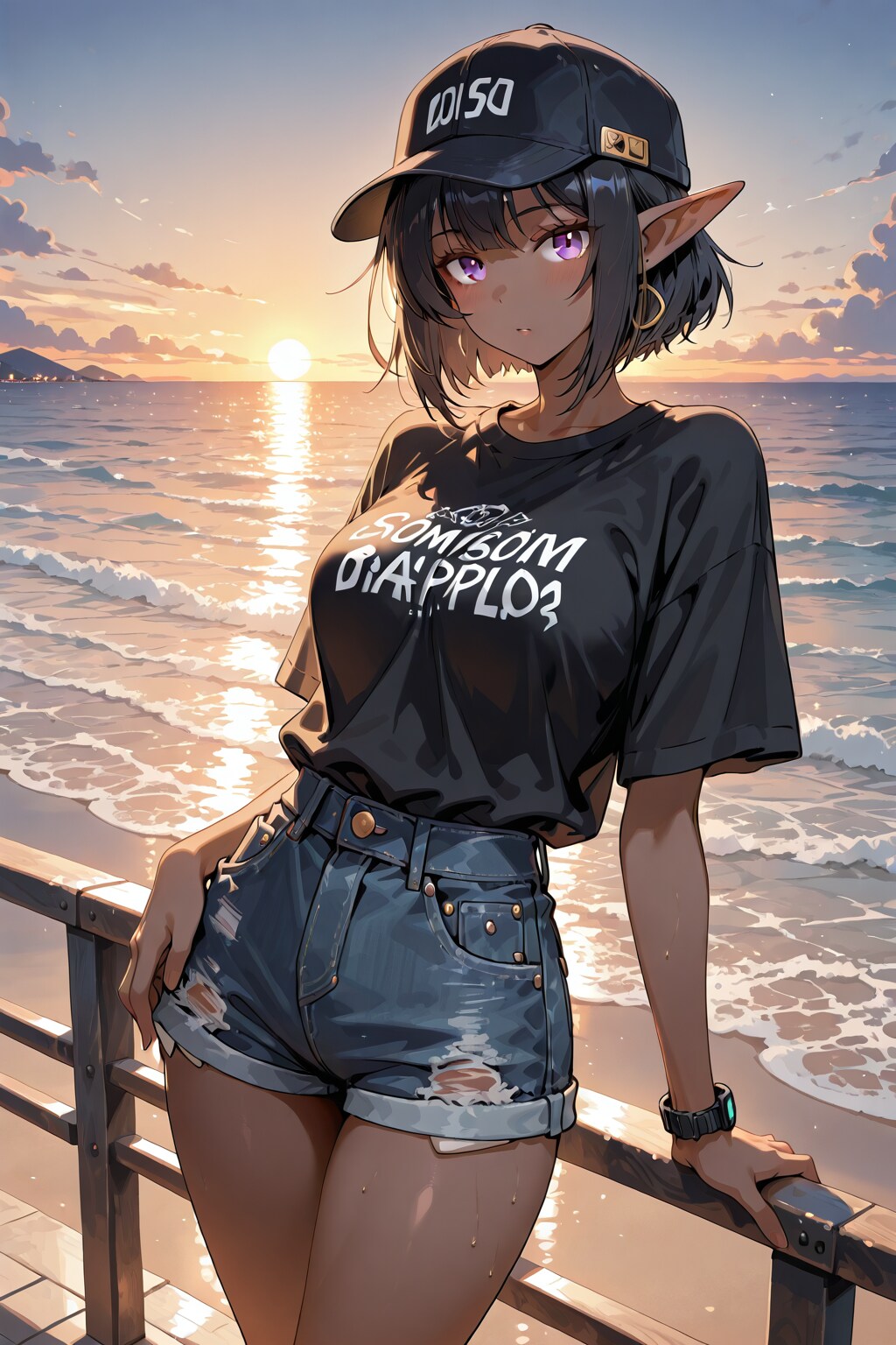 夕日 | の人気AIイラスト・グラビア