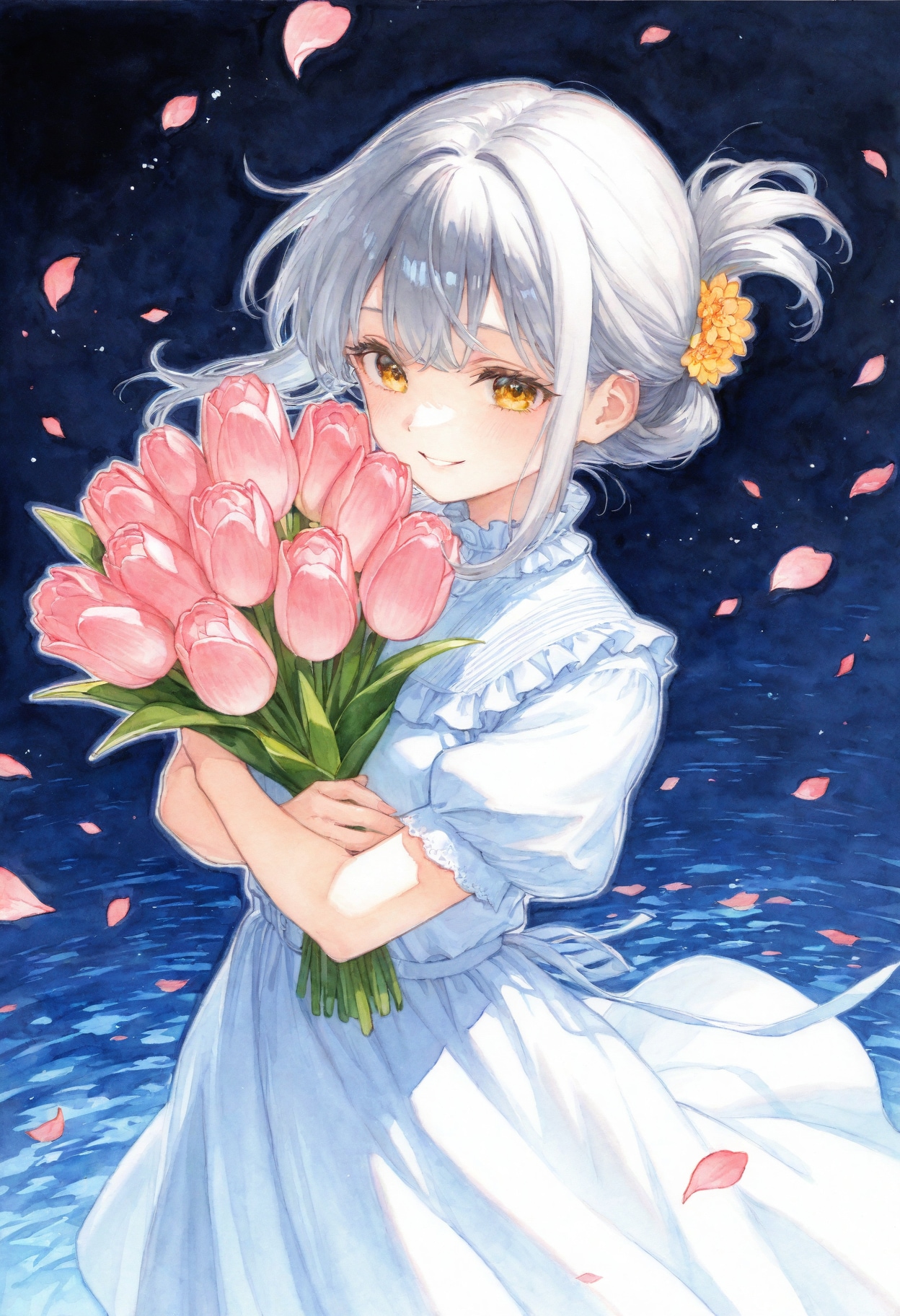 看板娘　flowers | の人気AIイラスト・グラビア
