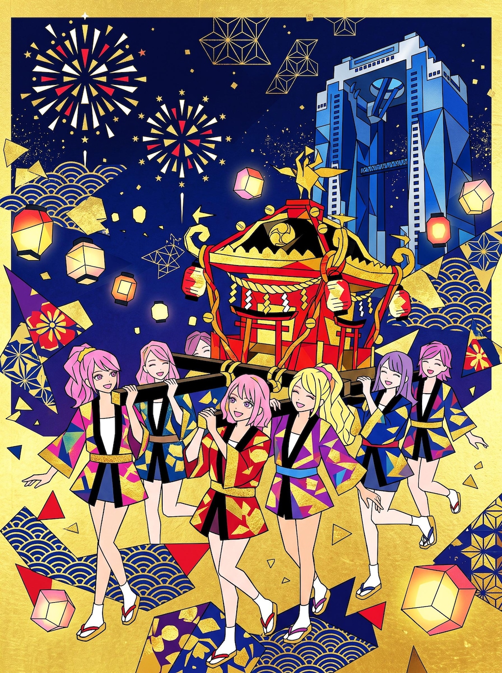 天神祭のギャル神輿