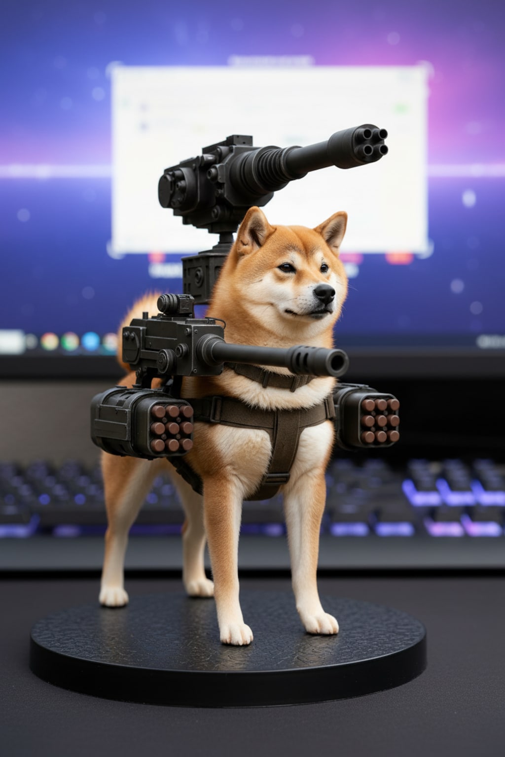戦場の柴犬