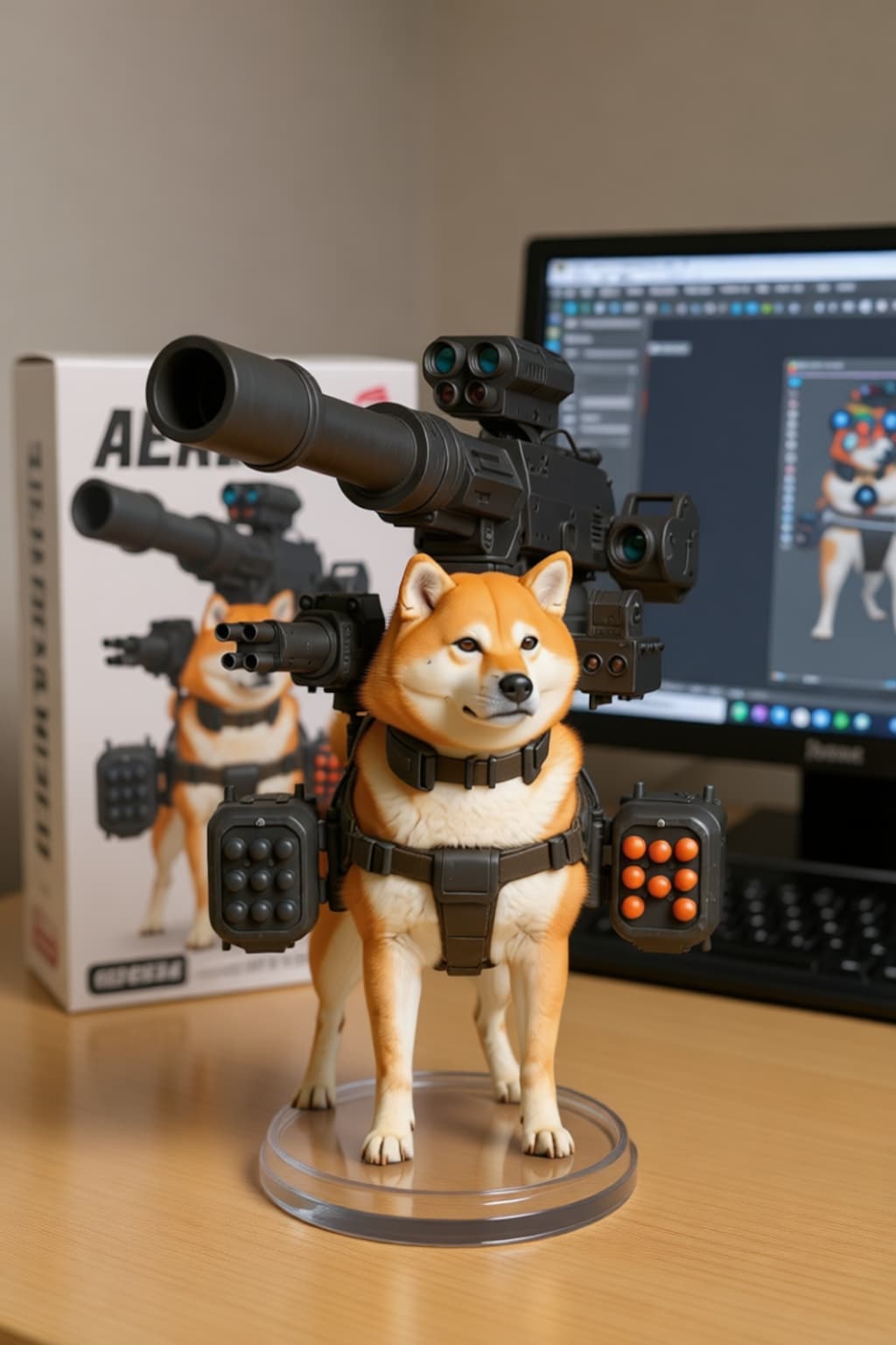 戦場の柴犬