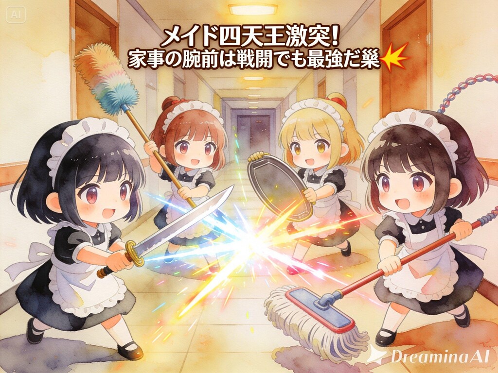 【四天王２】メイド四天王、激突！！