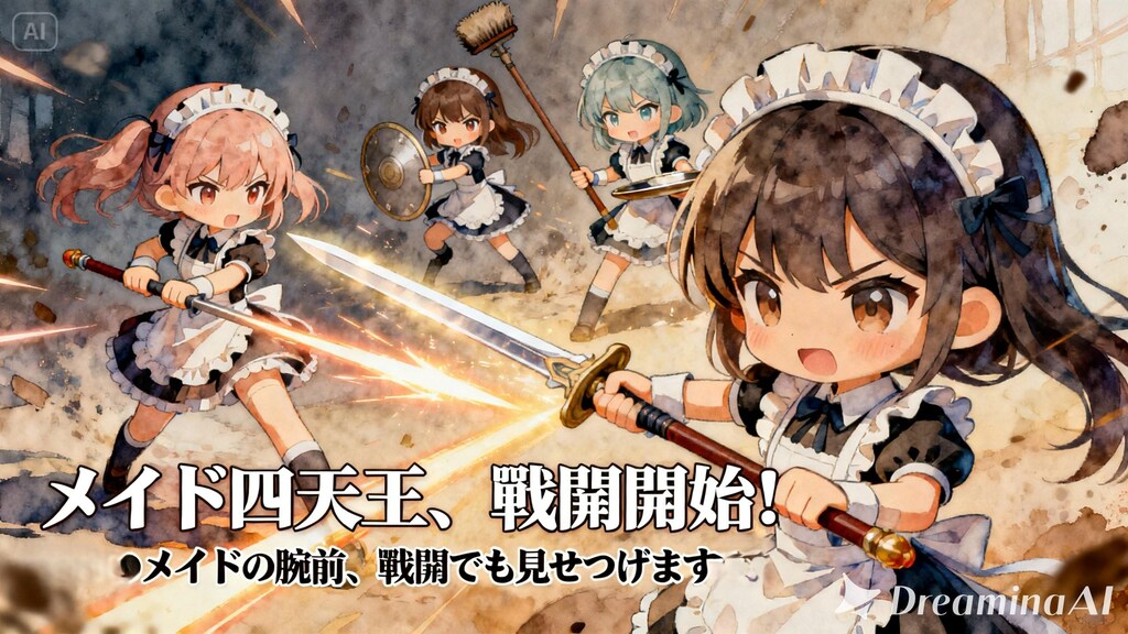 【四天王２】メイド四天王、激突！！