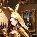 モナリザちゃん金色バニーでビール 12枚目