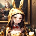 モナリザちゃん金色バニーでビール 3枚目