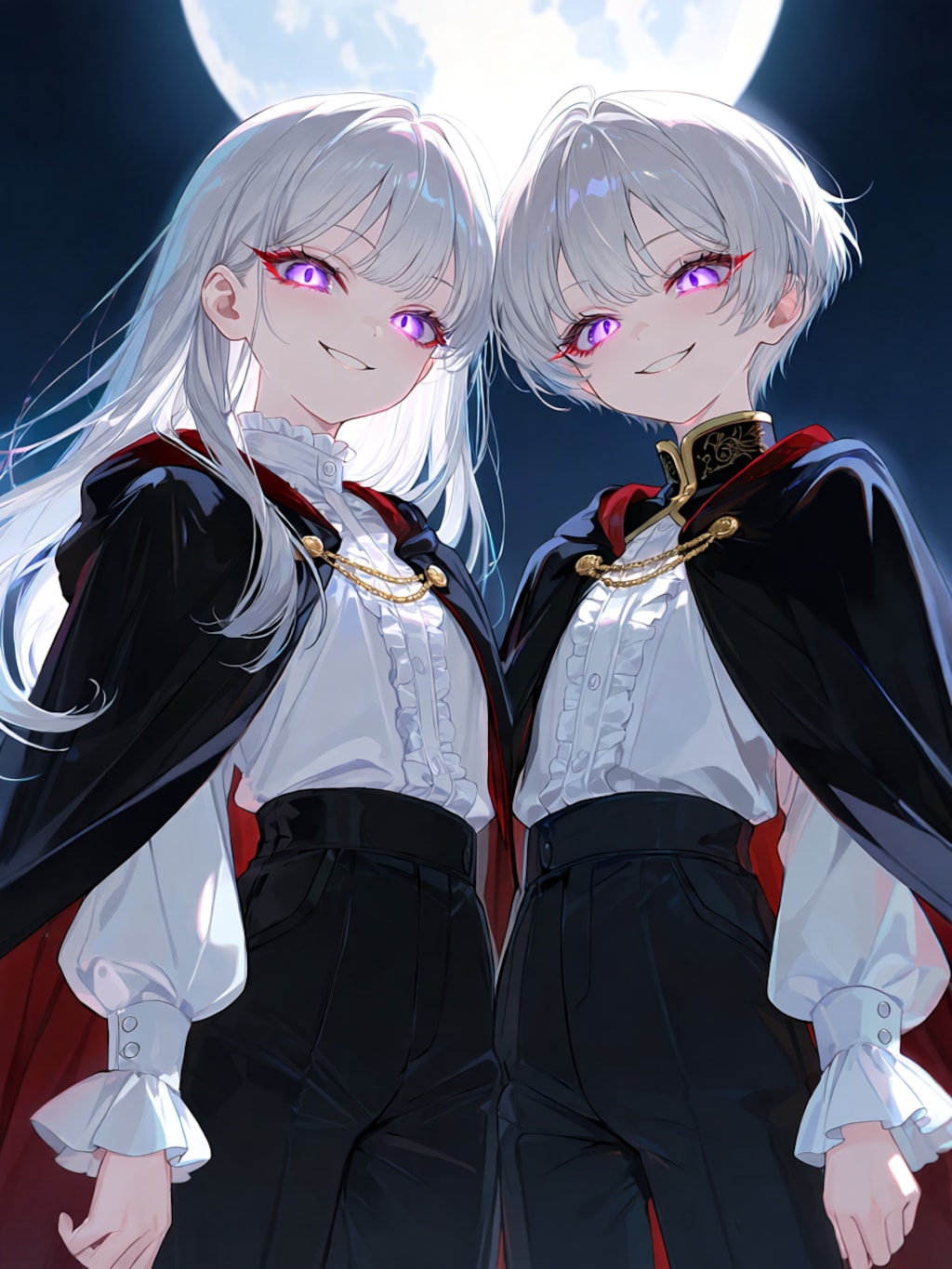 銀月に微笑う