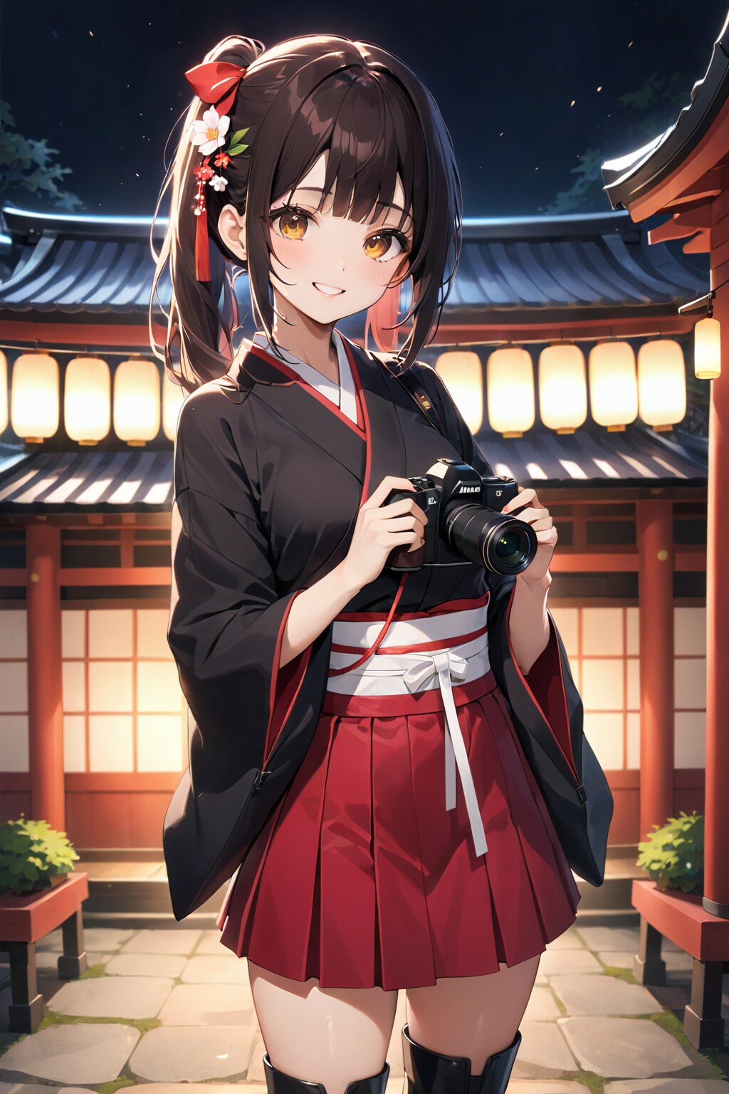 あけましておめでとうございます❤️〇〇〇〇神社の巫女の萌音です❤️今年もよろしくお願いします❤️