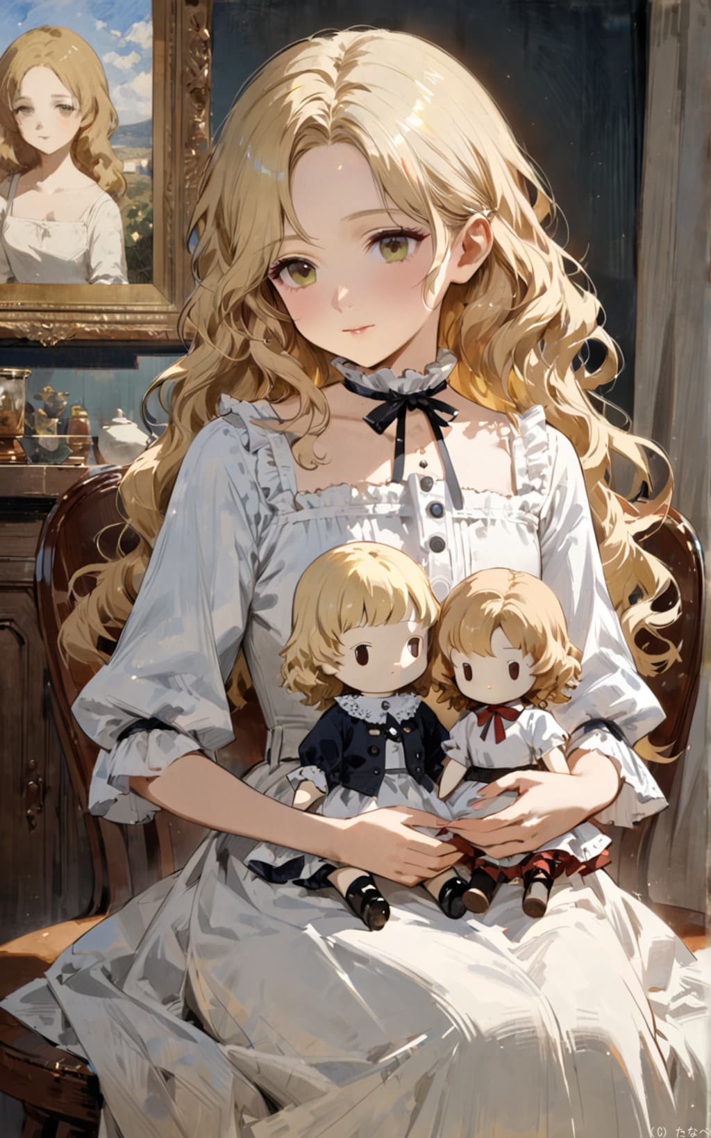 ビスクドールと女の子