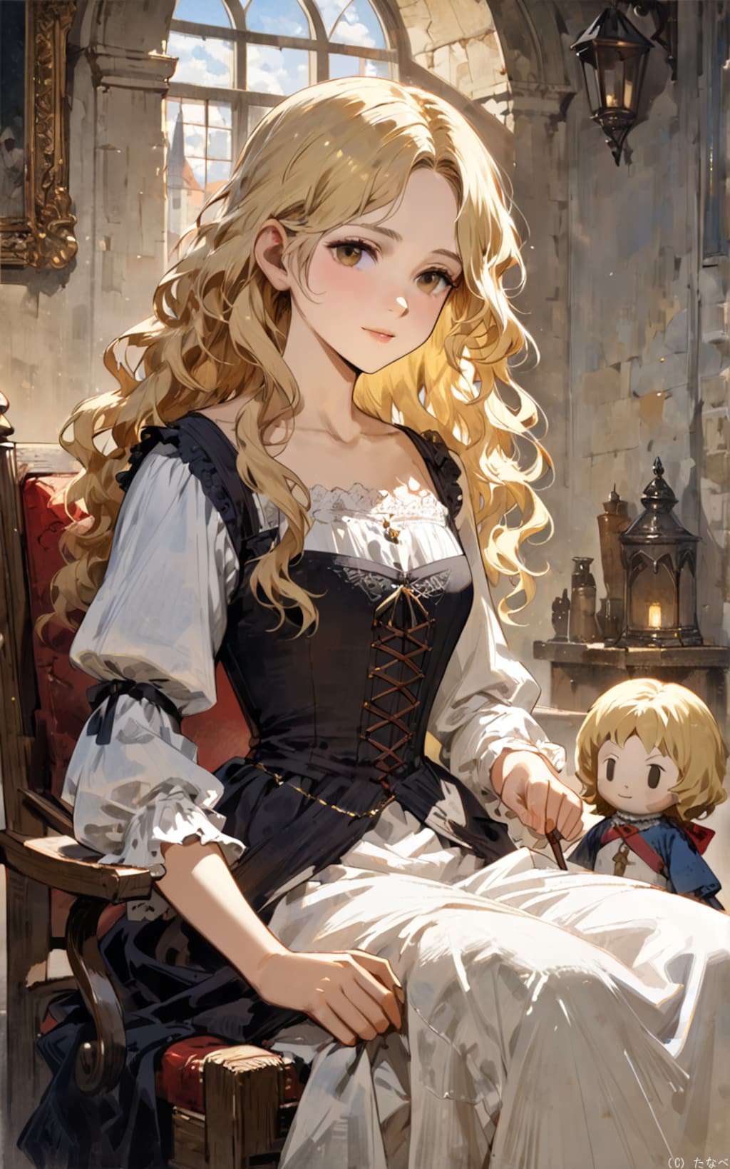 ビスクドールと女の子