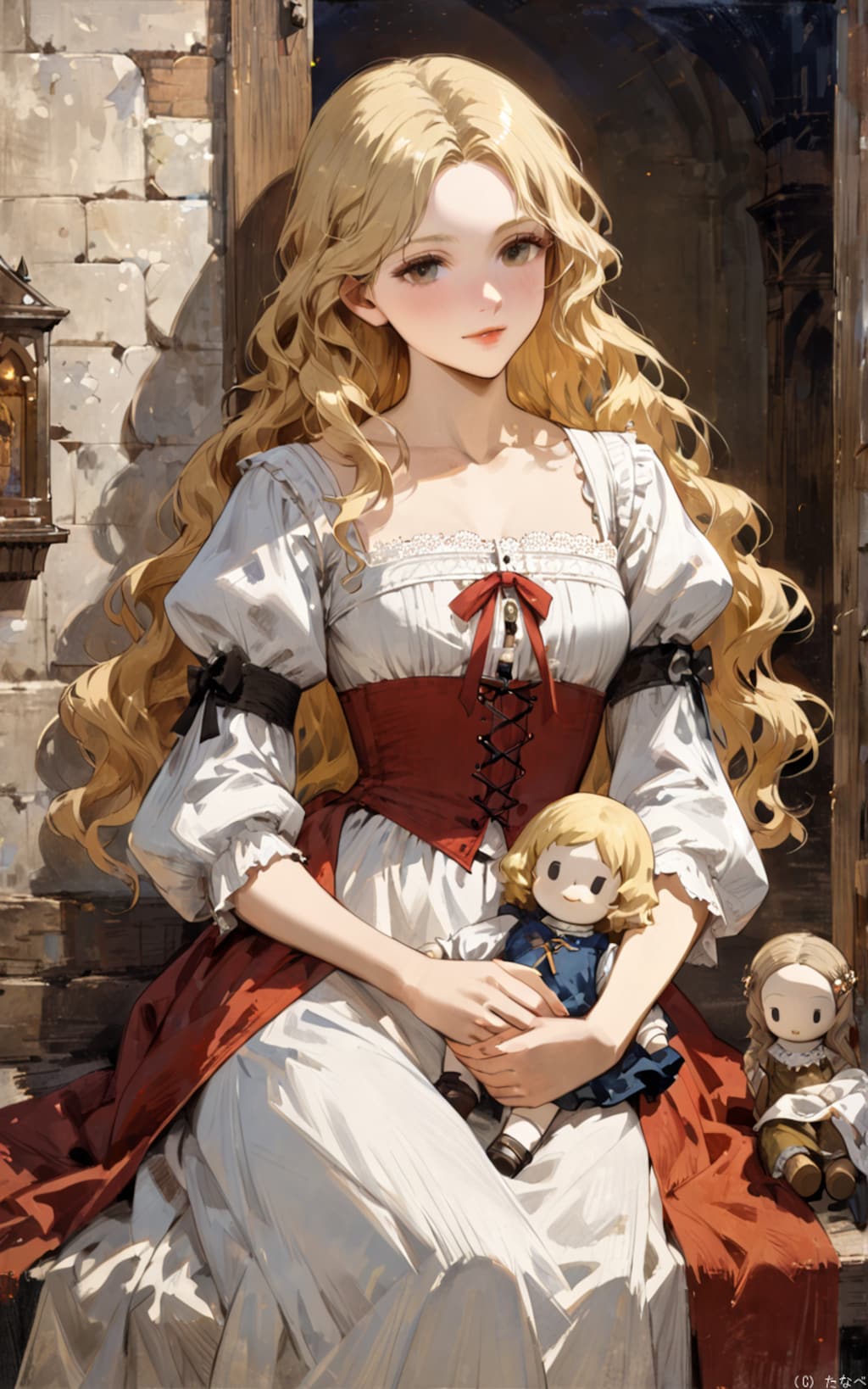 ビスクドールと女の子