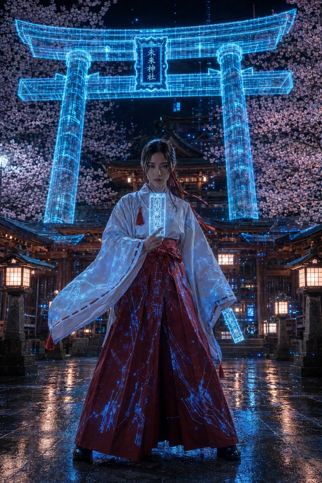 未来神社 | の人気AIイラスト・グラビア