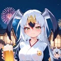 ウミネコちゃんと夏祭りでビール飲む♪ 10枚目