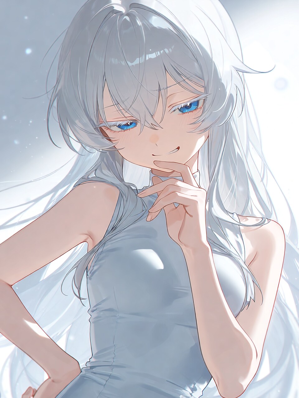 嘲笑系ミステリアス銀髪少女