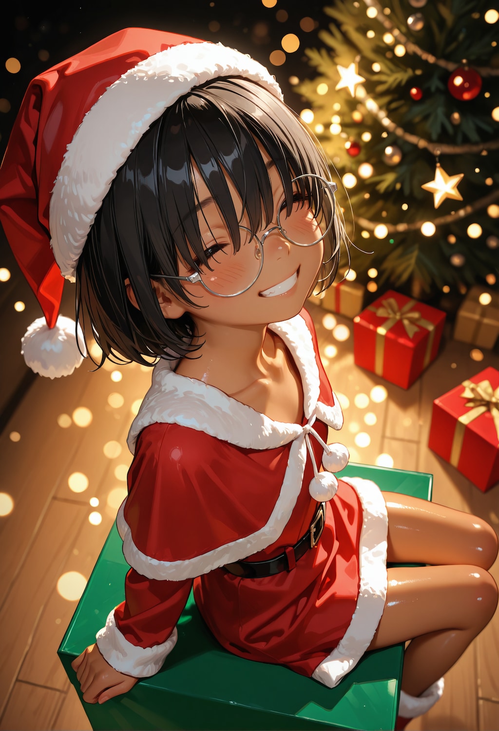 サンタなゆいちゃん。