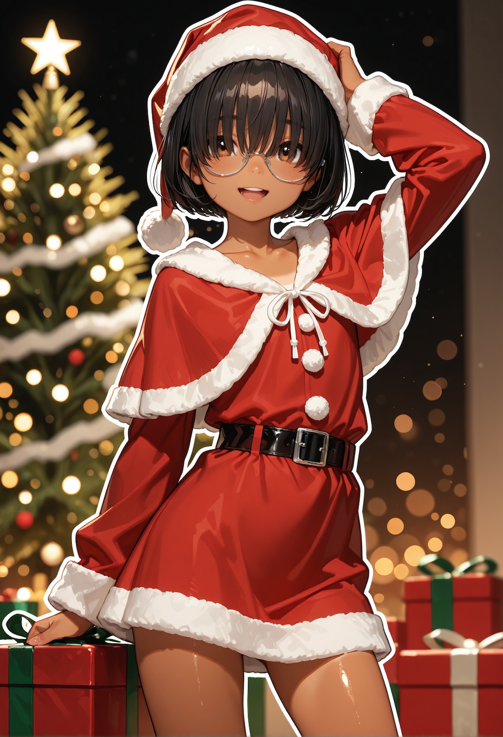 サンタなゆいちゃん。