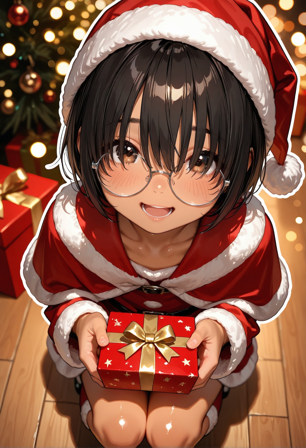 サンタなゆいちゃん。