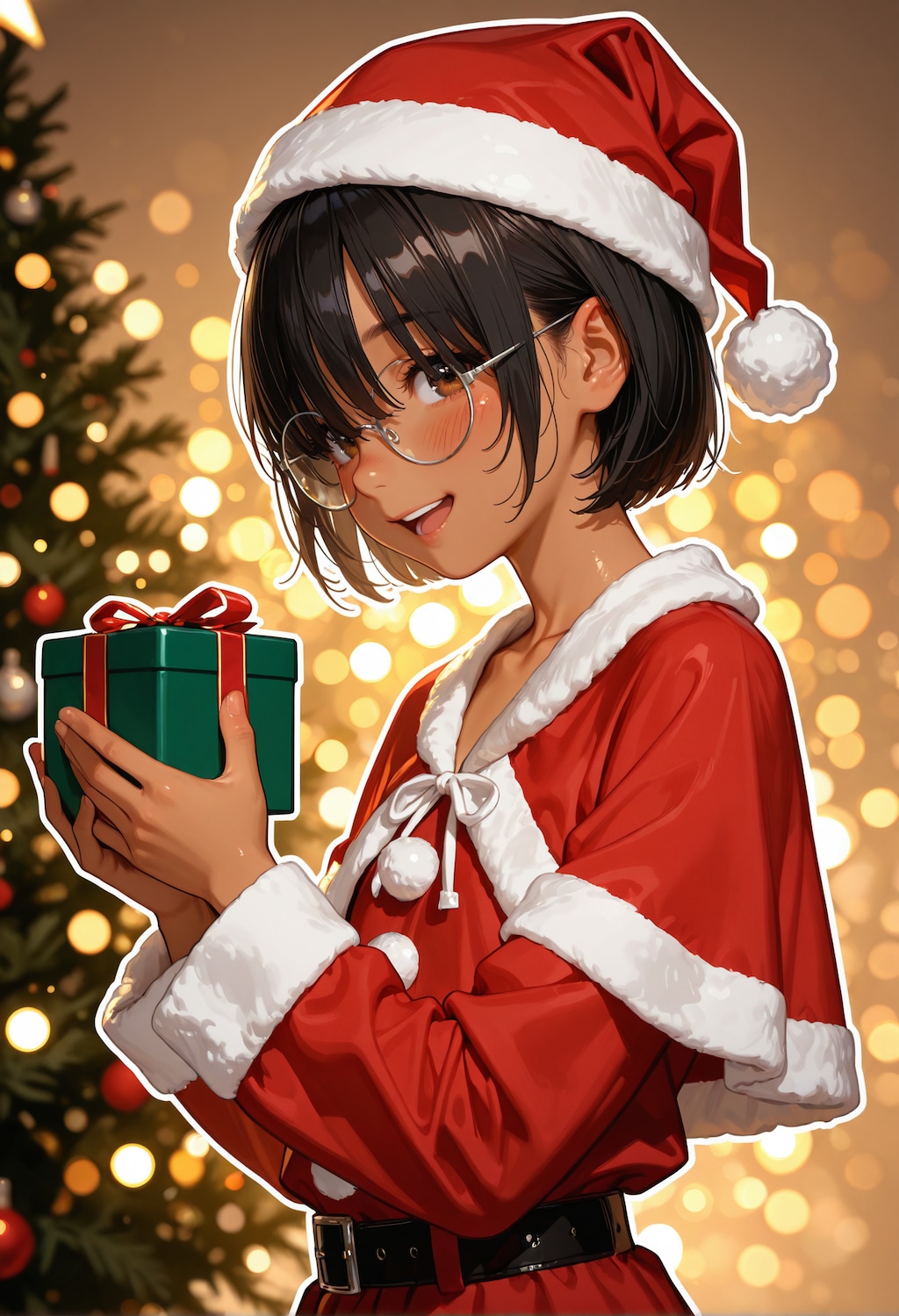 サンタなゆいちゃん。