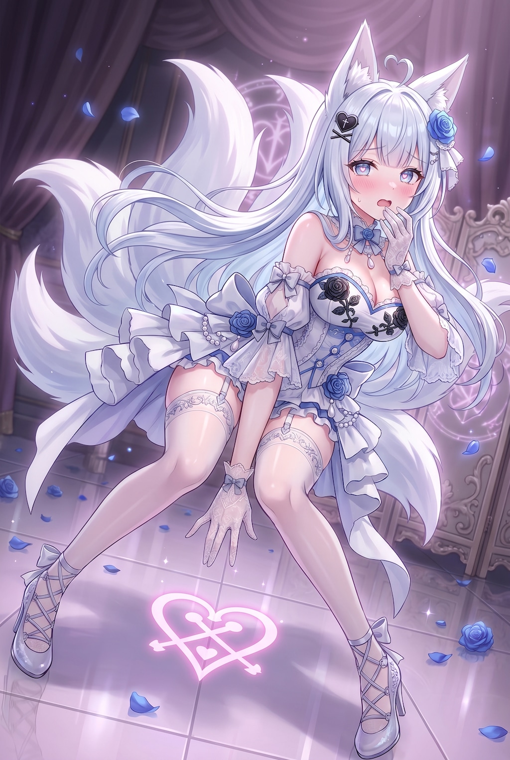 蒼薔薇狐姫の微羞