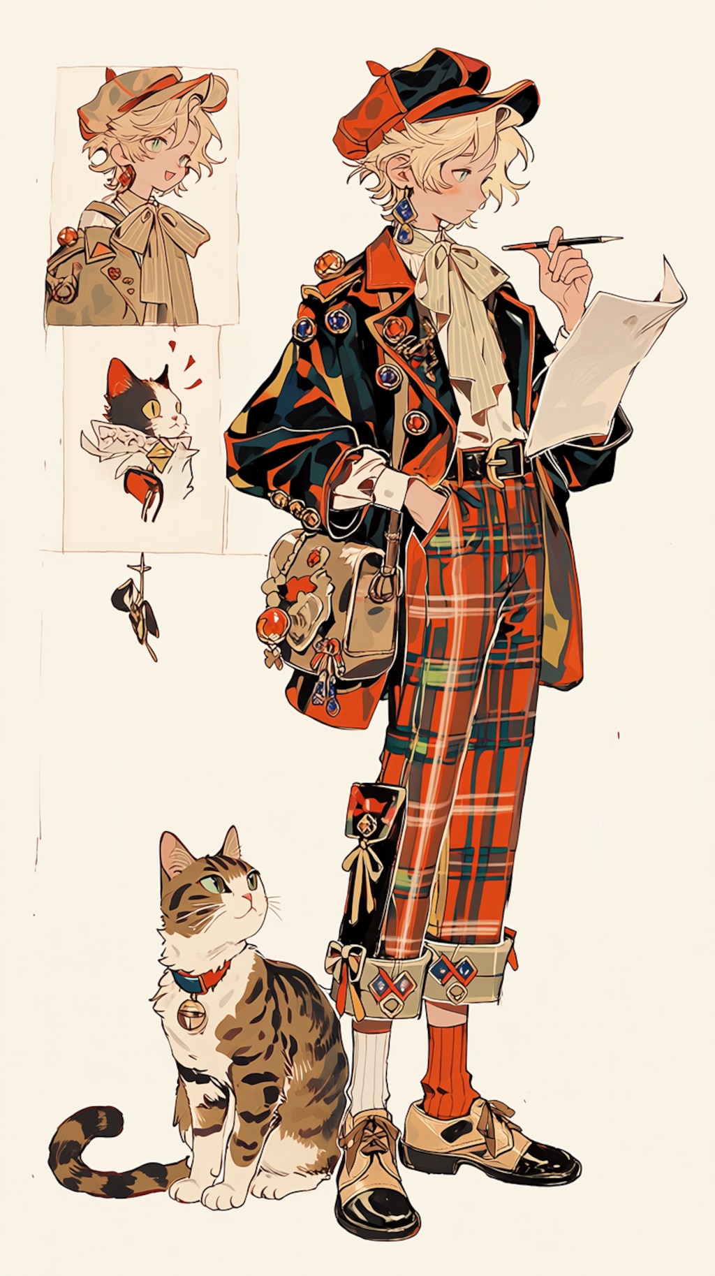 猫と一緒に。