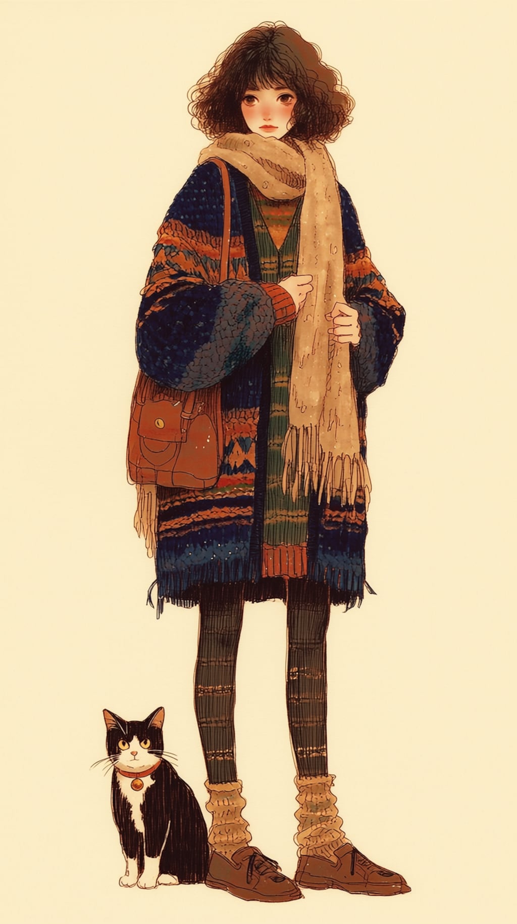猫と一緒に。