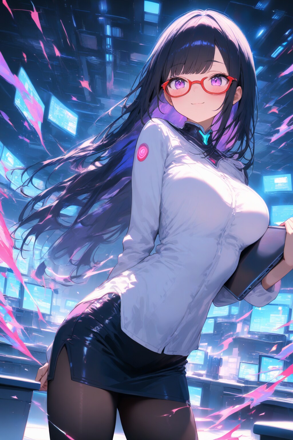 サイバー女教師 | の人気AIイラスト・グラビア