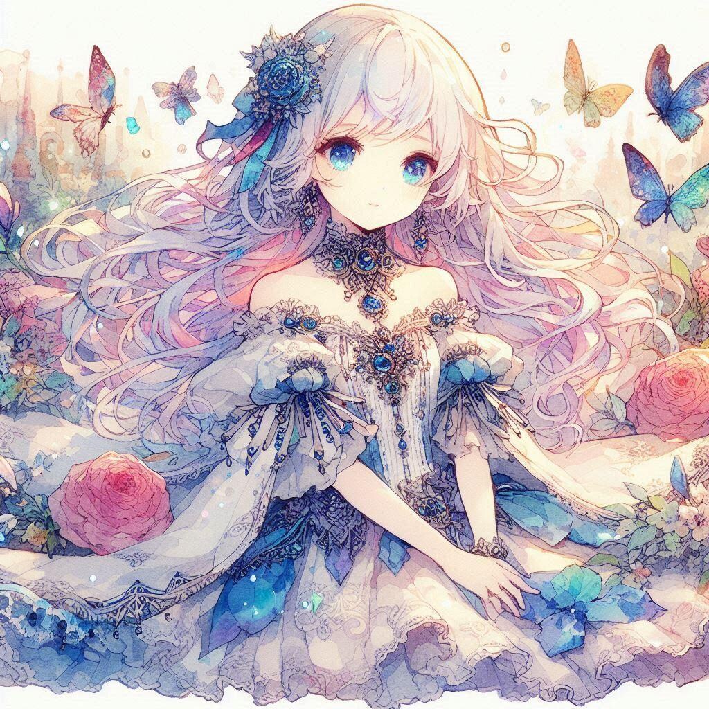 白髪の可愛い女の子【261】