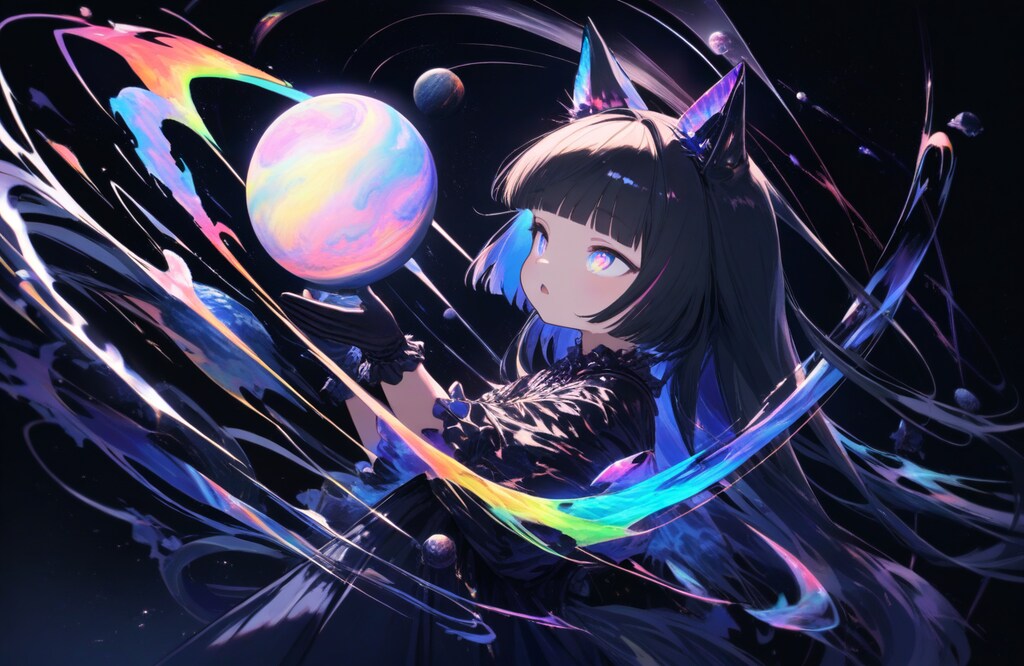 黒猫と星