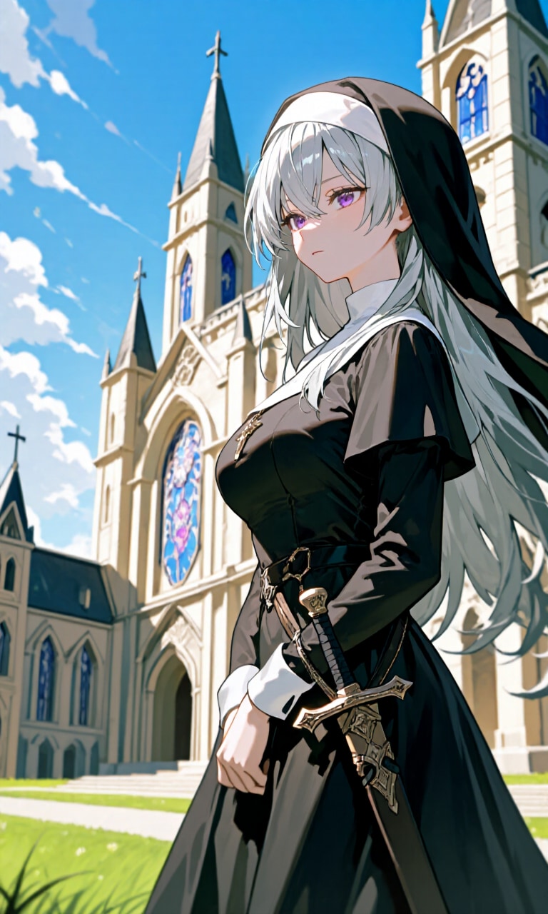 西洋剣修道女 | の人気AIイラスト・グラビア