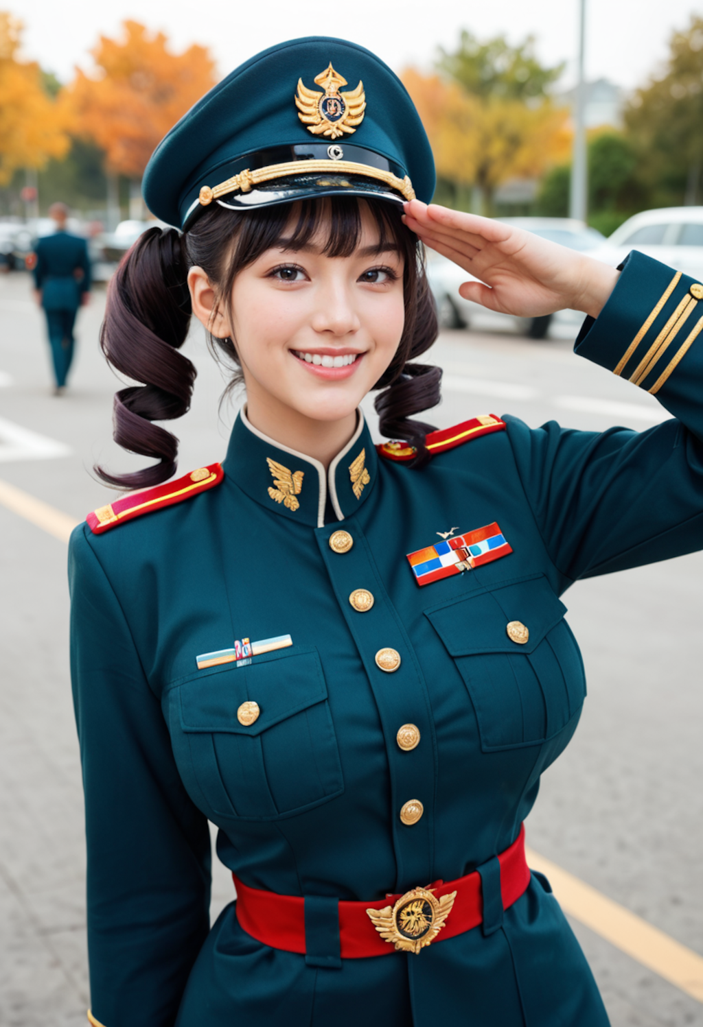 軍人コスプレ女子03