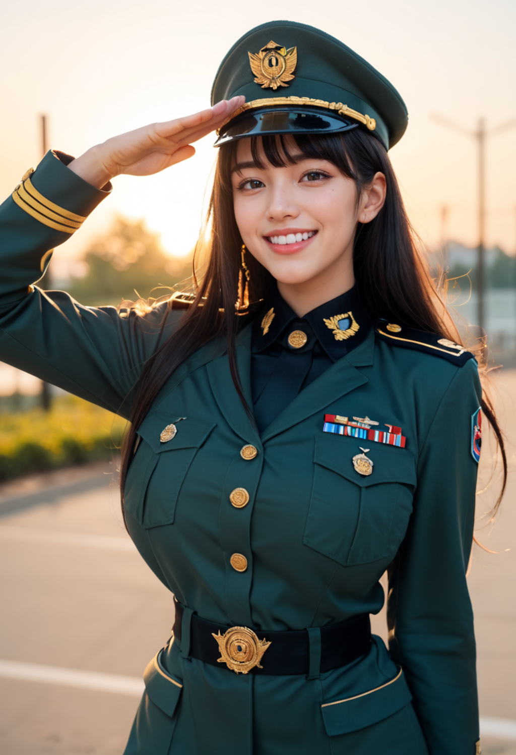 軍人コスプレ女子03