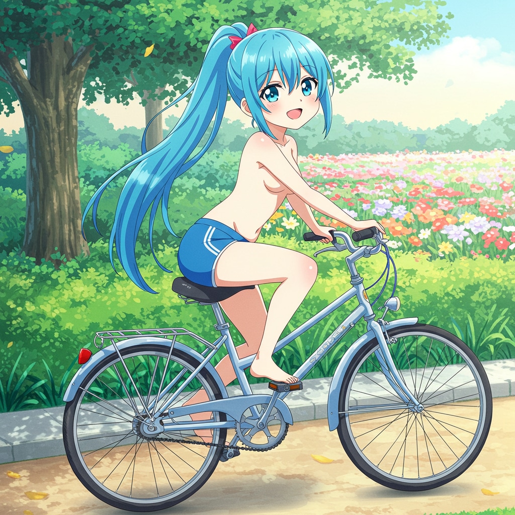 自転車に乗る_ImageFX