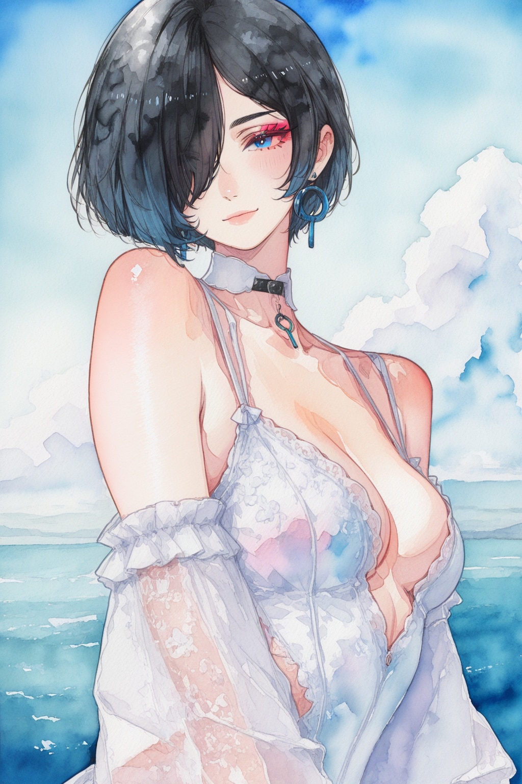とても美しい黒髪の少女