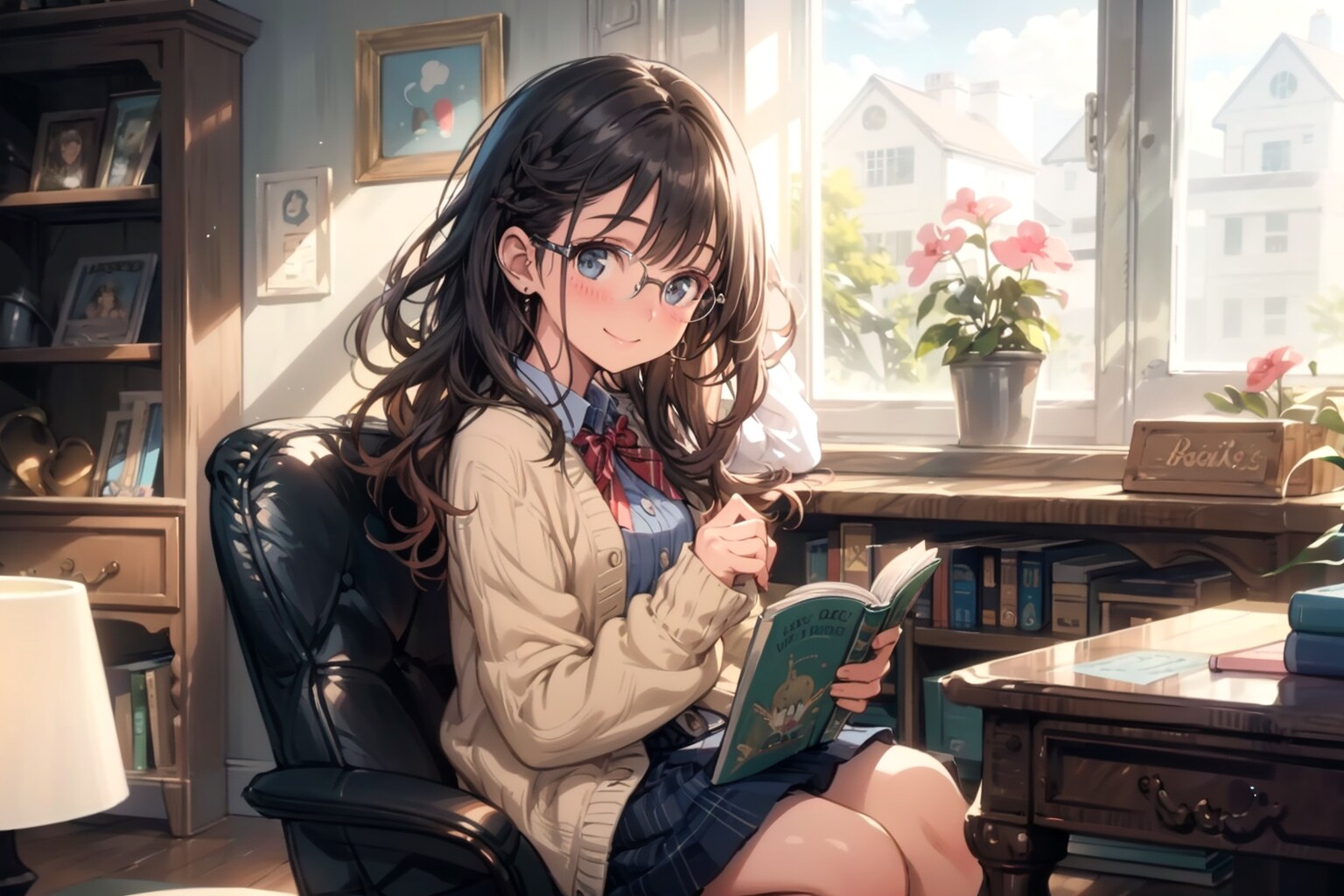 結局、読書に落ち着くの | の人気AIイラスト・グラビア