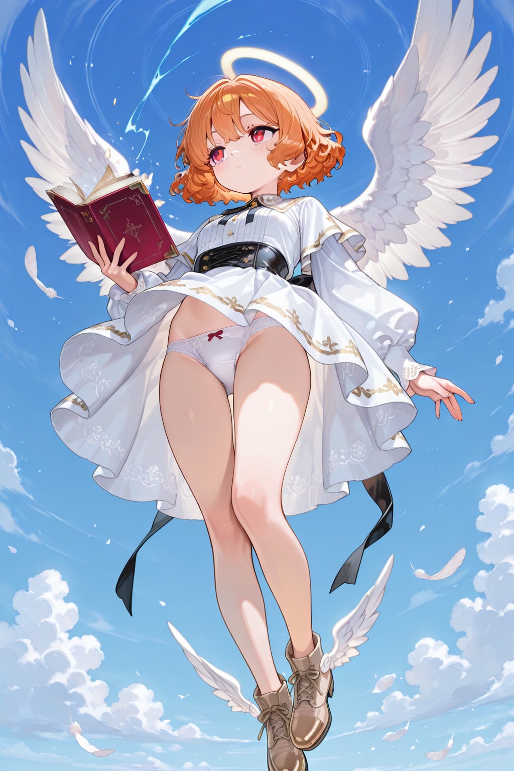 空飛ぶ天使ちゃんのパンチラ