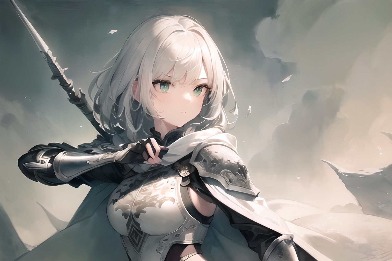 騎士：戦場を眺める