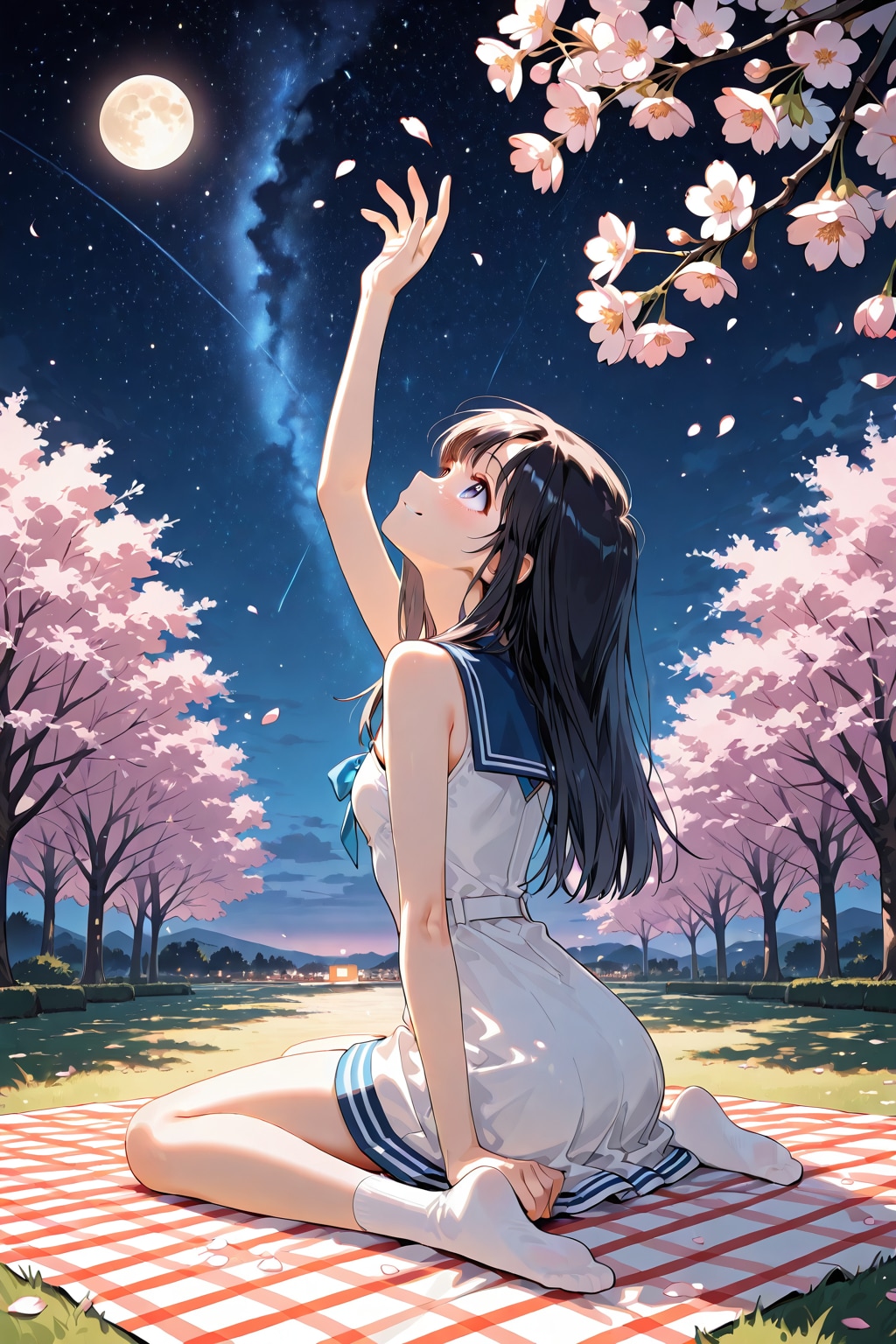 夜桜 | の人気AIイラスト・グラビア