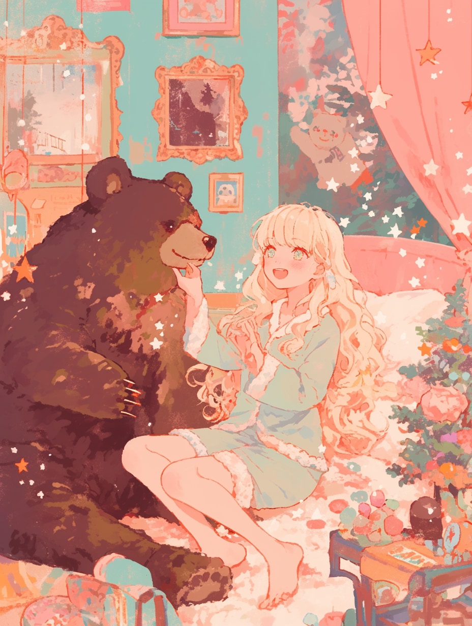 くまと願い事 | の人気AIイラスト・グラビア