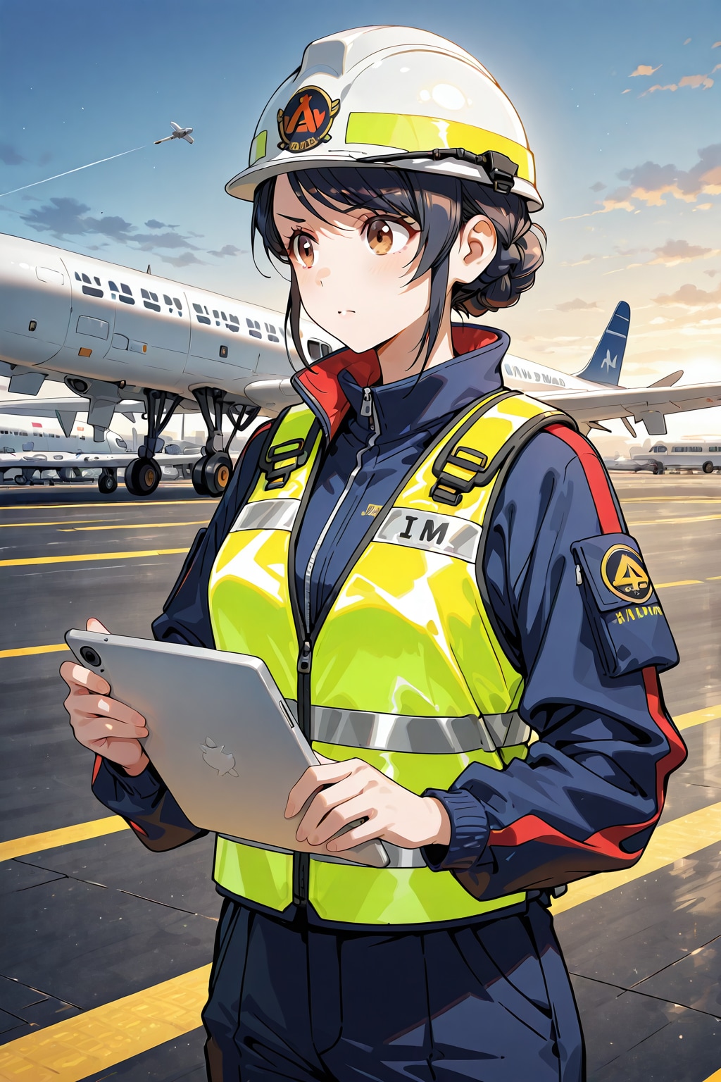 グランドハンドリングのお姉さん