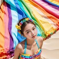 七色フリフリ水着 (real) 2枚目
