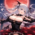 紅の月の悪魔の少女 5枚目