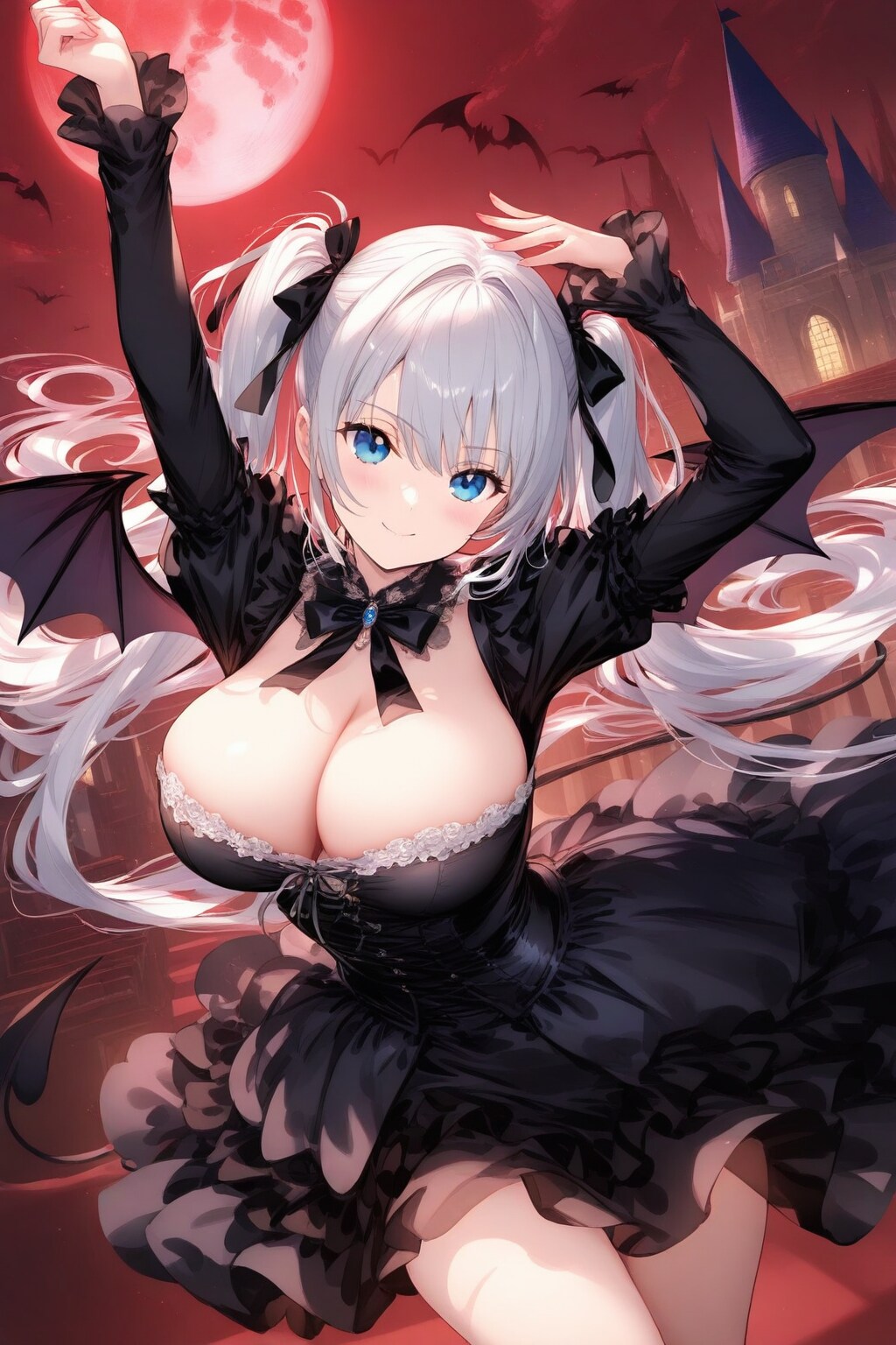 紅の月の悪魔の少女