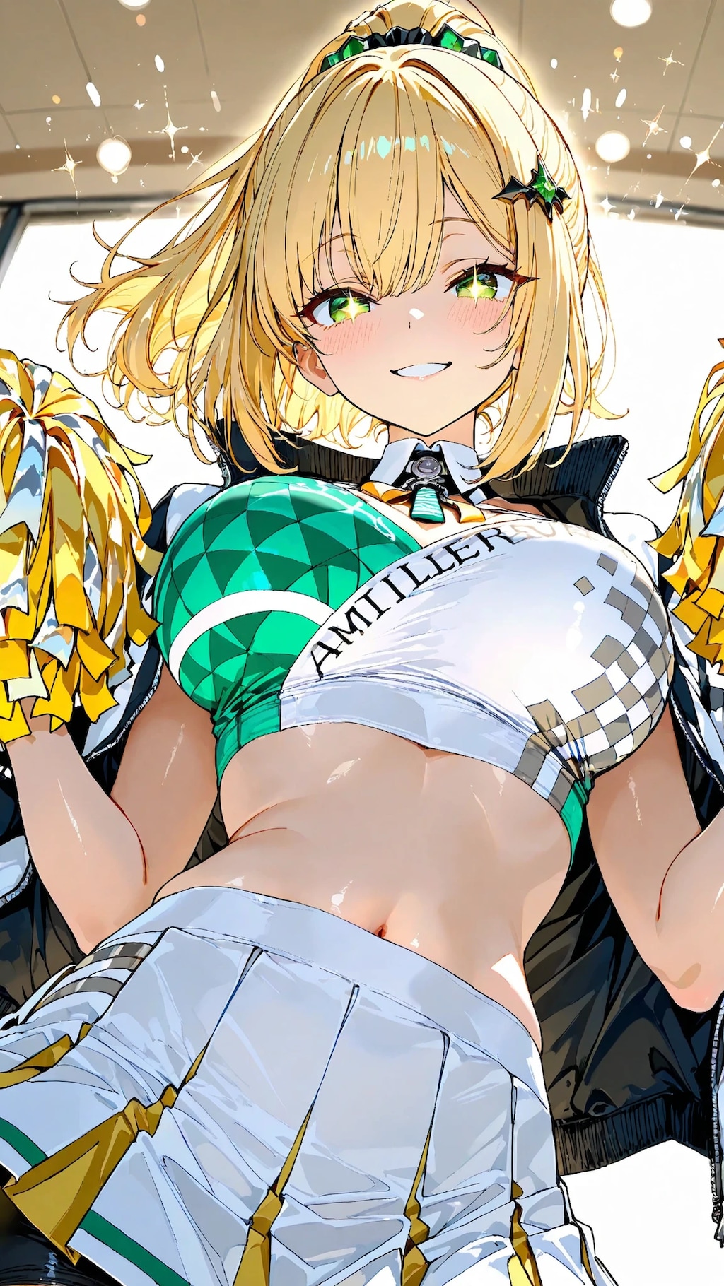 金髪チアガール