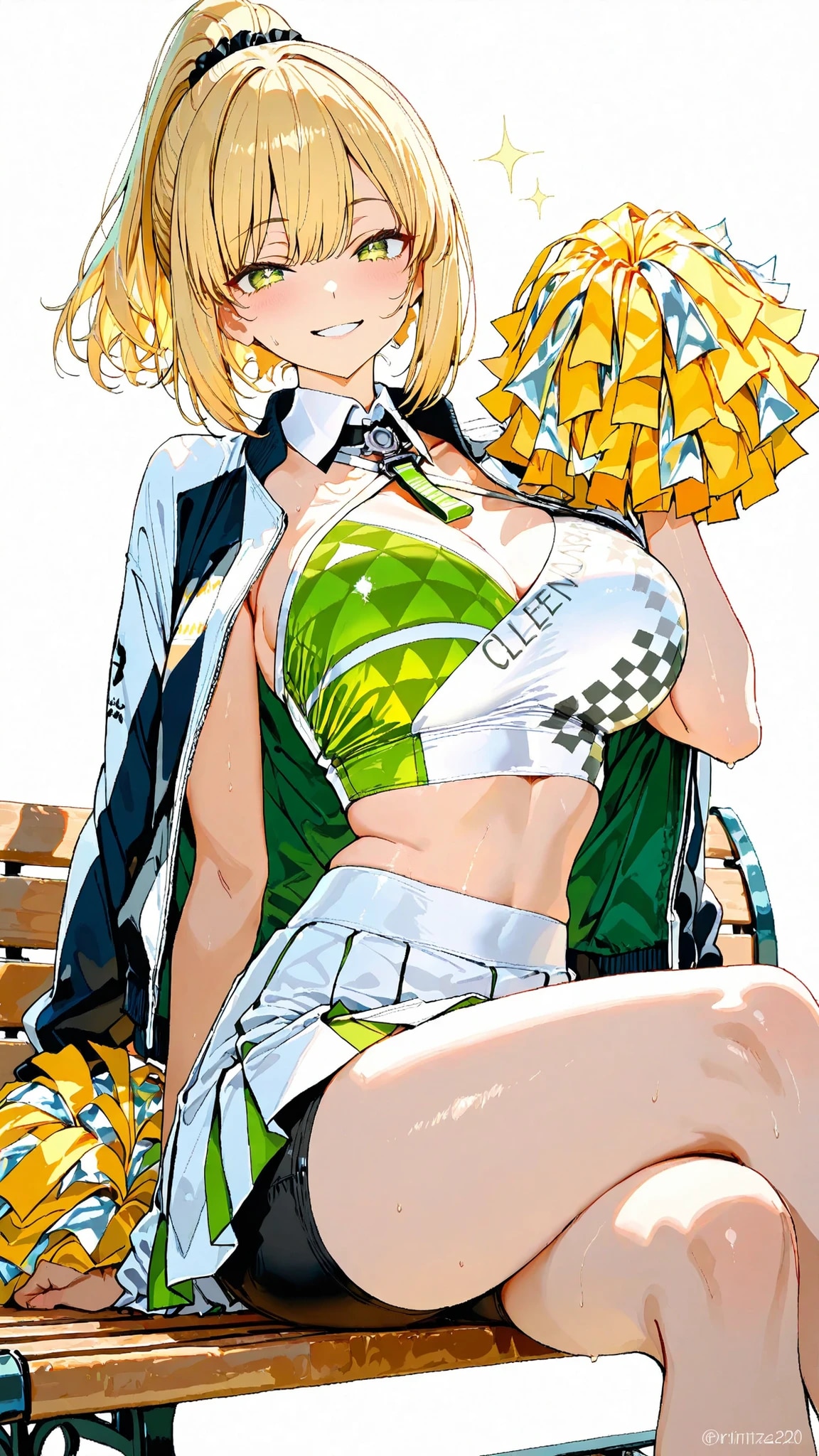 金髪チアガール