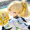 金髪チアガール 3枚目