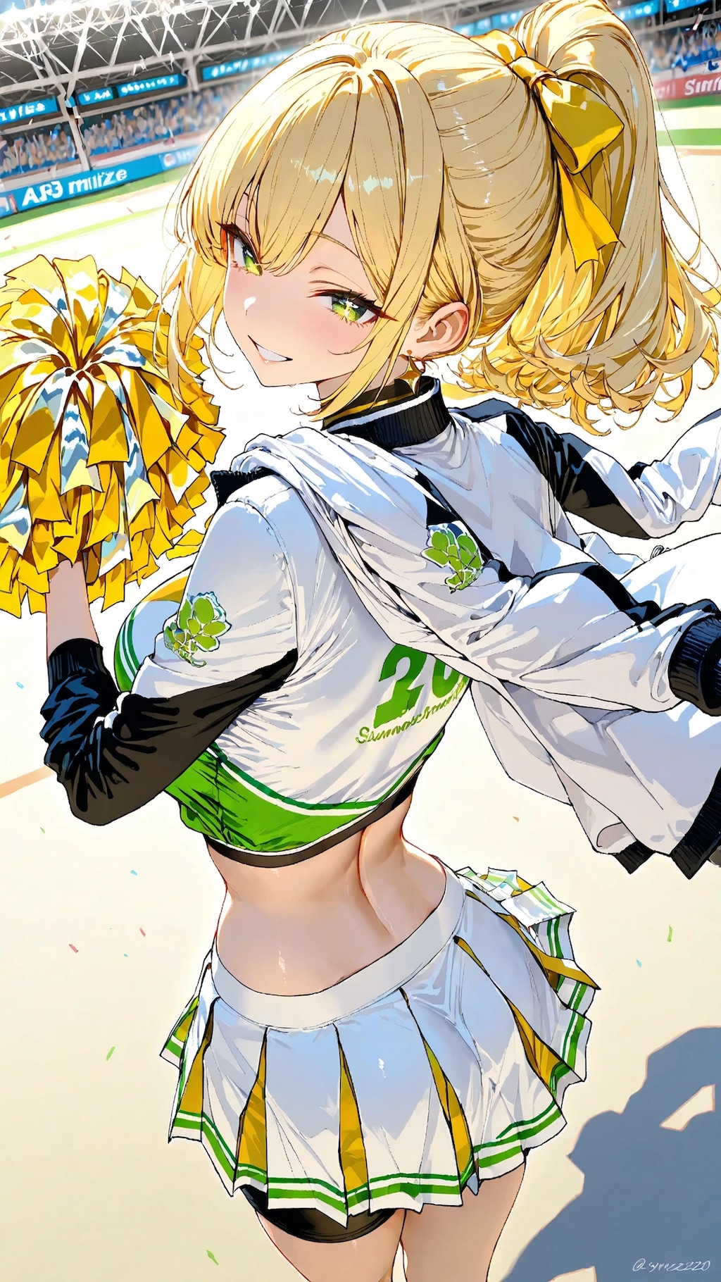 金髪チアガール